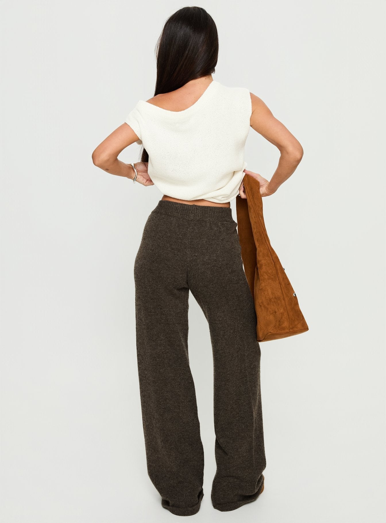 Karee Knit Pants Brown