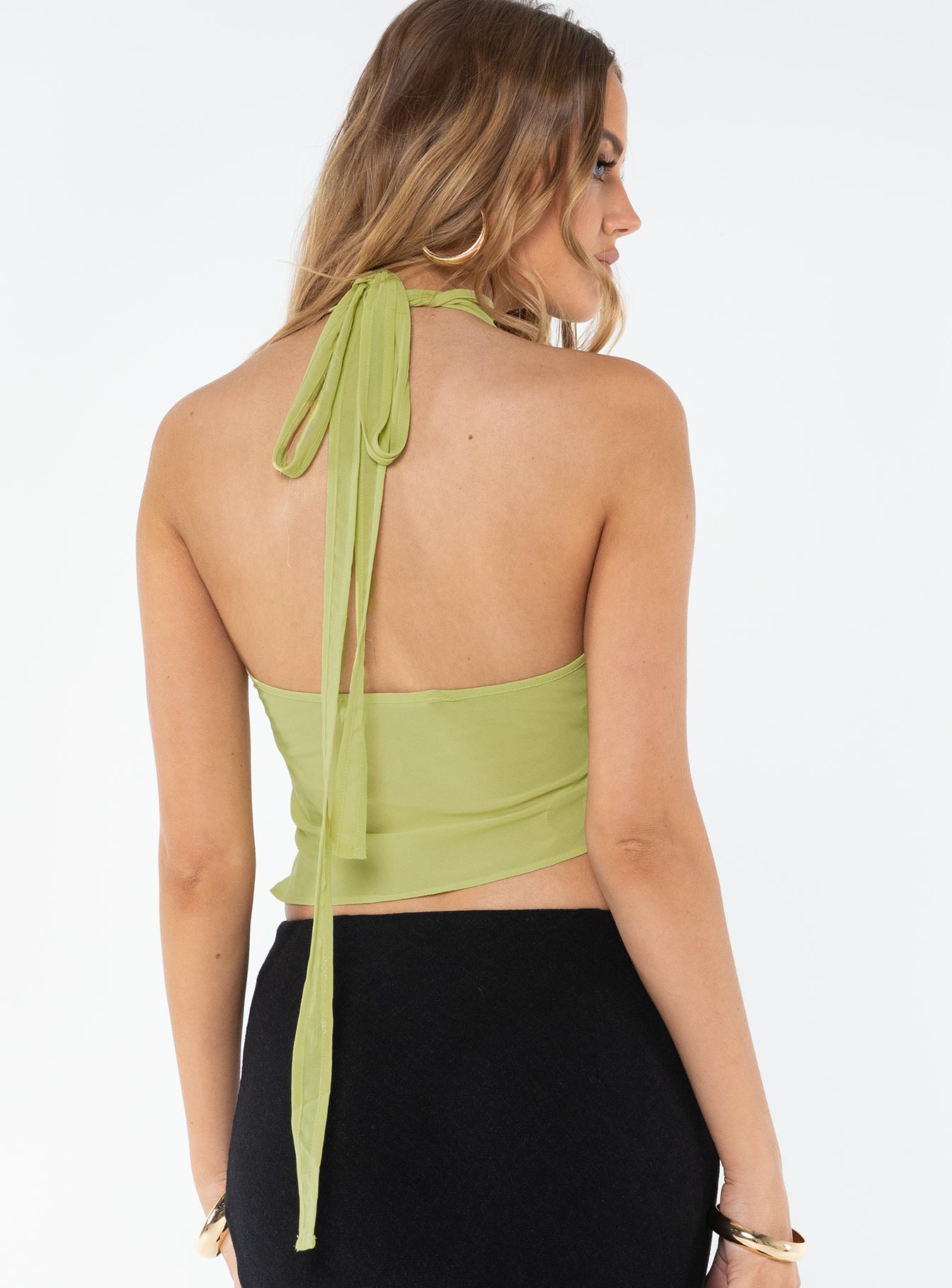 Rendezvous Halter Top Lime