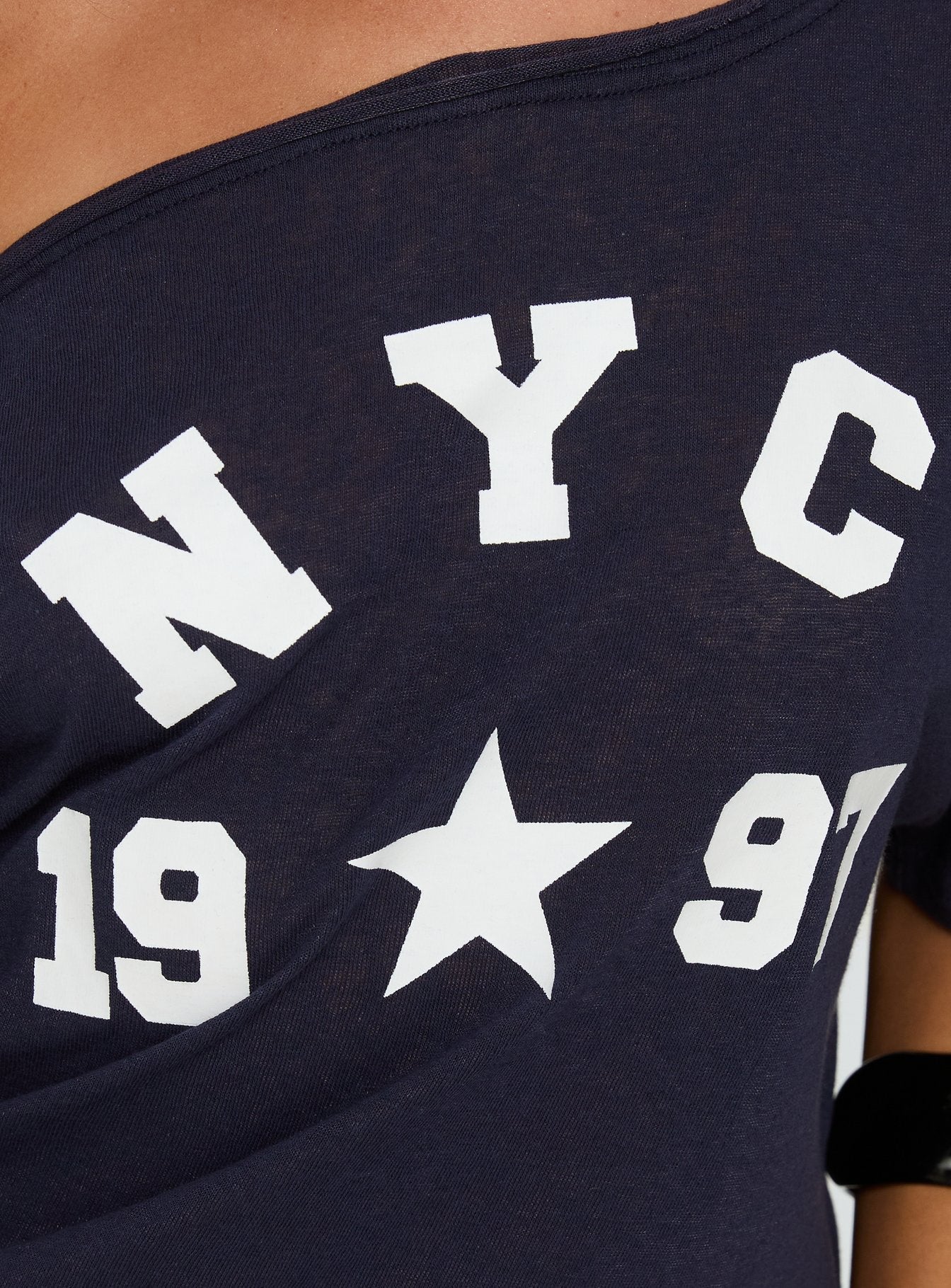 NYC 1997 Loose Graphic Tee Navy