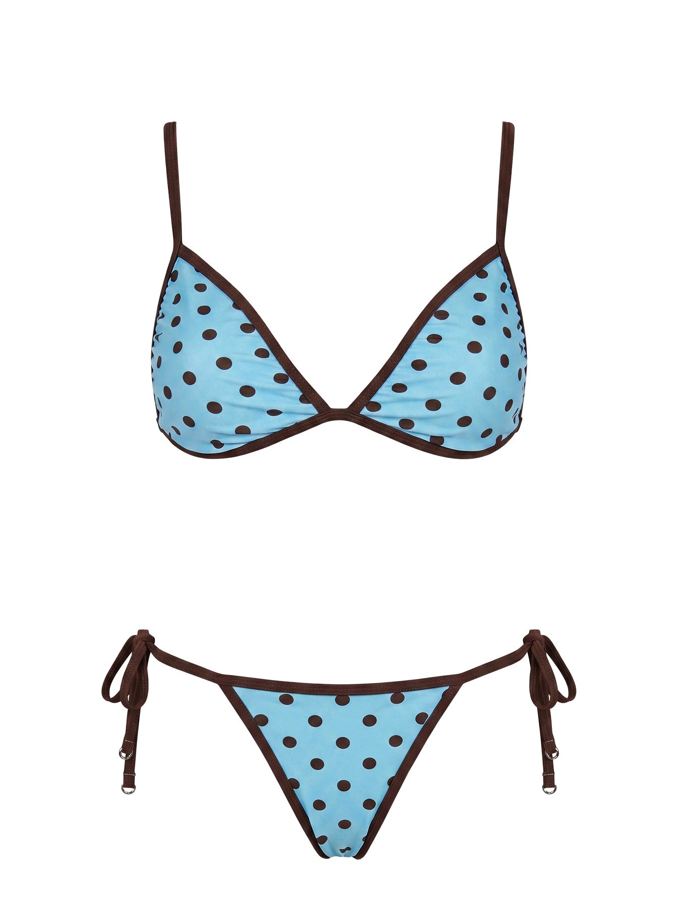 Idola Bikini Top Blue Polka Dot