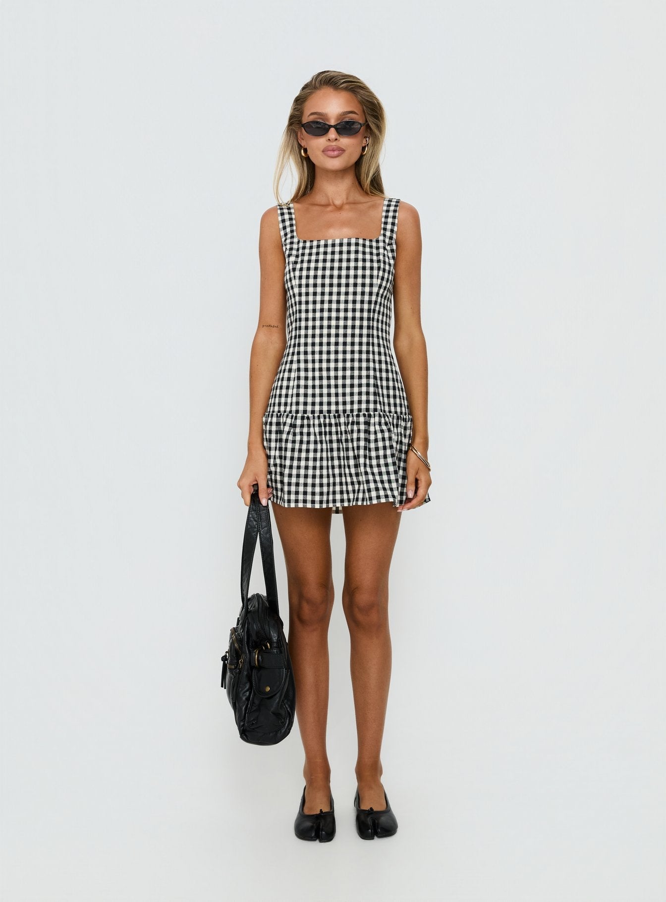Orivelle Tie Back Romper Black / White